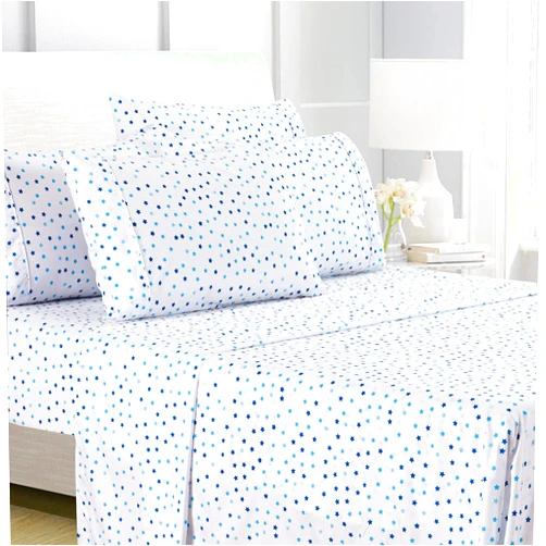 American Home Collection 6 Piece Bed Sheet Set Super Soft Brushed Microfiber - 14