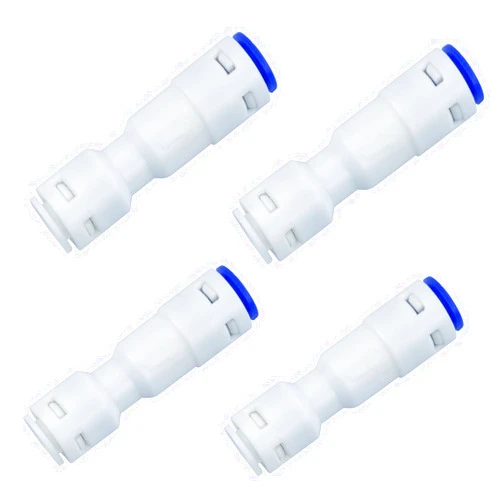 Bntyok 4PCS 1/4 Inches Quick Connect Check Valve Push to Connect One Way Check Valve One-way Through Water Purifier Check Valves for Ro Water Systems Water Filter Water Purifier