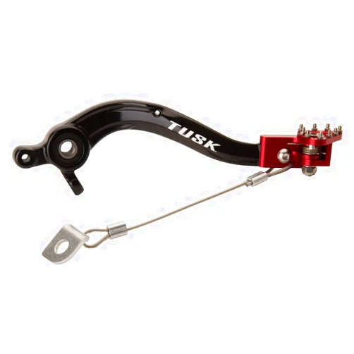 Tusk Aluminum Brake Pedal Red Tip