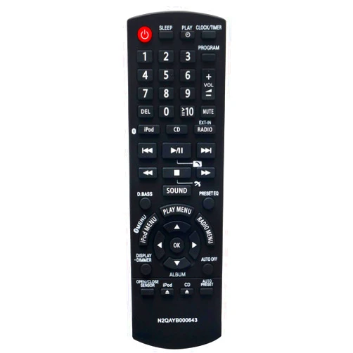 ALLIMITY New N2QAYB000643 Replacement Remote Control fit for Panasonic Compact Stereo System SC-HC55 SCHC55 SC-HC55DB SCHC55DB