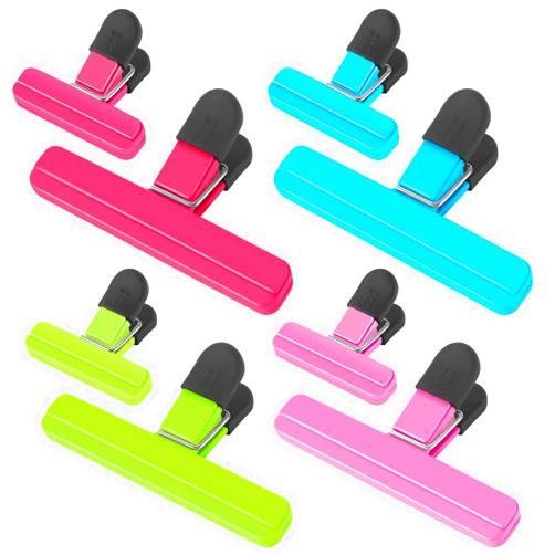 FINDMAG 8Pack Chip Clips, Food Bag Clips, Kitchen Sealing Clips, Bag Clips for Fridge, Bread, Food, Storage Packages, Snack Bags, Photos – Chip Bag Clips for Home, Office, School