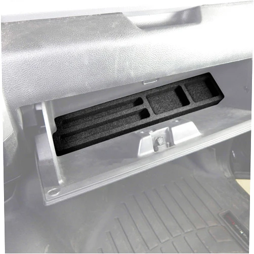 Red Hound Auto Glove Box Organizer System Vehicle Insert Compatible with Dodge Ram 1500 2500 3500 2013 2014 2015 2016 2017 2018 Black Anti-Rattle