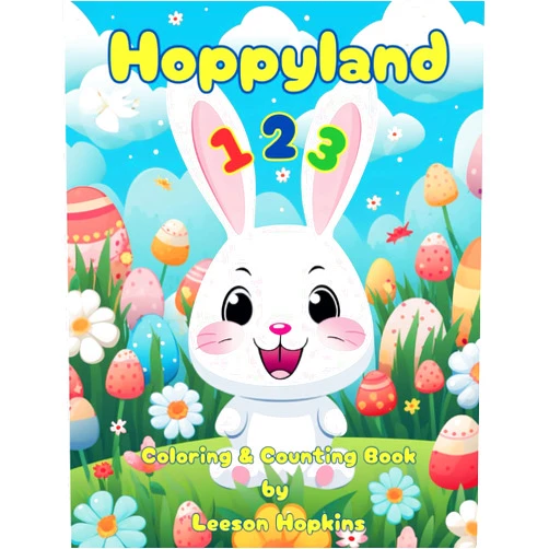 By Leeson Hopkins (Author) Hoppyland 1 2 3: Count & Learn Numbers with Bunnies for Ages 3-5