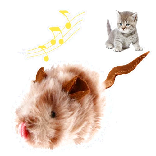 Gigwi Chirpy Cat Mouse Toy Squeak- Cat Toys Interactive Squeaking Mouse Cat Toy Melody Chaser Play and Squeak Kitten Toy, Mouse Sound Cat Toy for Boredom