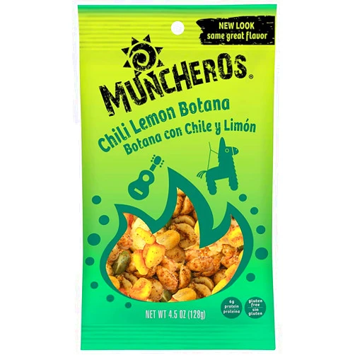 Muncheros Chili Lemon Botana Snack Mix 4.5oz Bag