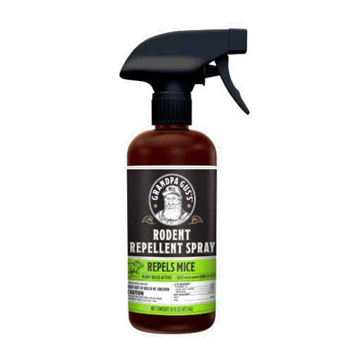 Grandpa Gus's Rodent Repellent Spray, Peppermint & Cinnamon Oil, Prevents Mouse/Rats from Nesting & Chewing on Wires, 16 fl oz (Pack of 1)
