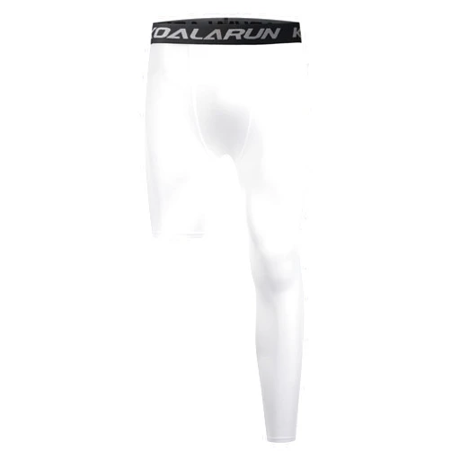 Koalarun One Leg Compression Tights Full Length for Basketball Single Leg Long Pants Sports Base Layer Leggings 1-2 Pack