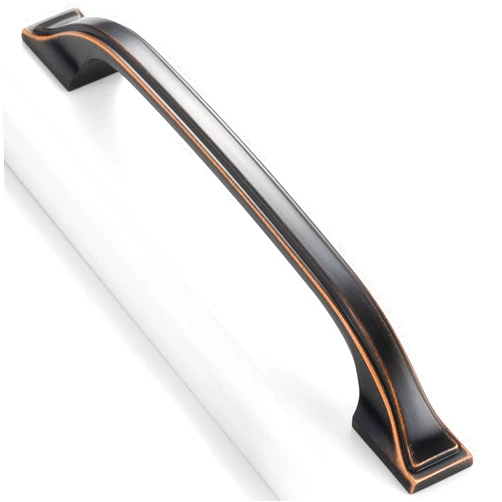 BEROSSA 5 Inch Screw Spacing, Oil Rubbed Bronze Footed Arch Pulls, Kitchen Cabinet Handles, Pack of 10 | Solid Furniture Hardware for Cupboard Door Bedroom Dresser Drawer Bathroom Vanity 8222