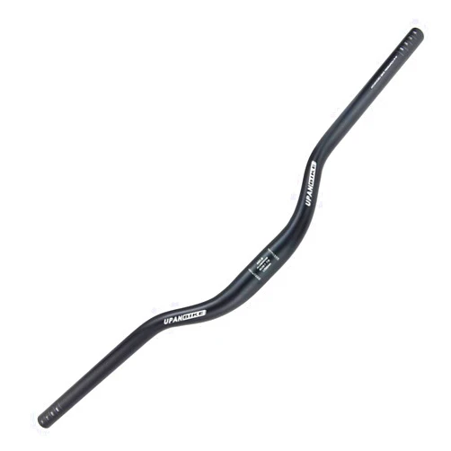 UPANBIKE Mountain Bike Handlebar 31.8mm, Aluminum Alloy MTB Bicycle Riser Handlebar Extra Long 700mm with Paint Matte Surface (Black, 700mm)