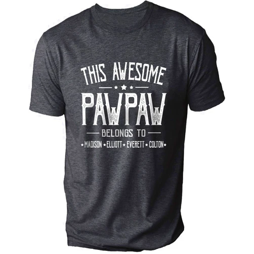 Generic IZI POD Personalized Grandpa Dad Shirt, Custom Grandpa Grandkids Name Shirt, Birthday Christmas Fathers Day Dad Grandpa Gift