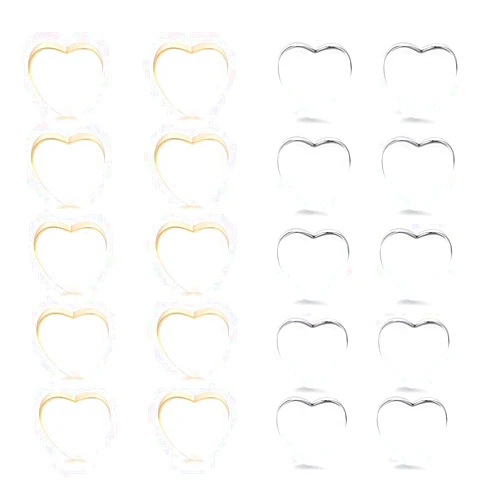 HUPOO Earring Backs, Silicone Earring Backs, Gold & Silver Plated Earring Backs, Soft Clear Ear Safety Back Pads, Safety Earring Backs, for Various Fine Earrings, Diameter 6mm, (40 Pcs, Silver and Gold)
