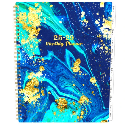 Journaltastic Monthly Planner/Calendar 2025-2029 - 5 Year Monthly Planner 2025-2029 from Jan. 2025 - Dec. 2029, 9