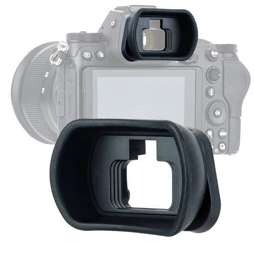 Fotasy JJC KIWIFOTOS Ergonomic Long Camera Eyecup for Nikkor Z5 Z6 Z7 Z6II Z7II, Eye Cup Eye Piece viewfinder Replace DK-29 Eyecup, Soft Silicone, 50 * 33 * 21mm, Compatible with Nikon Z6 II Z7 II Z6 Z7 Z5