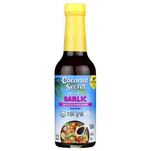 Coconut Secret Coconut Aminos Garlic Sauce (2 Pack) - 10 fl oz