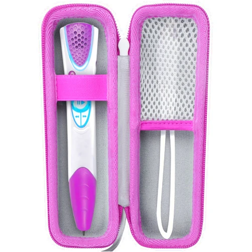Lebakort Storage Case Compatible with LeapFrog LeapReader System Learn-to-Read (Gray+Pink Case)