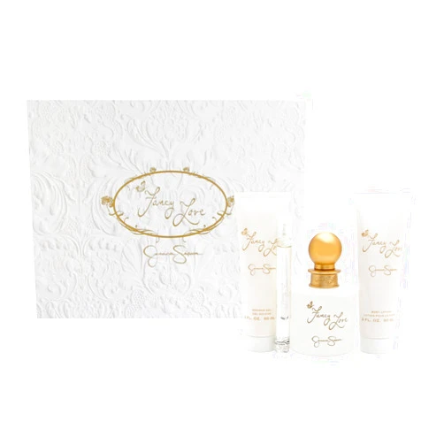 Jessica Simpson for Women - 4 Pc Gift Set 3.4oz EDP Spray, 0.34oz EDP Mini Spray, 3oz Body Lotion, 3oz Bath & Shower Crème