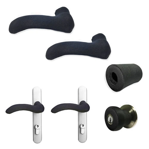 The Handle Wonder Cover Door Handle Covers for Hot Door Handles and Door Knobs: The Handle Wonder Cover: 2 Door Handle Covers Plus 1 Door Knob Cover (3 Pack)