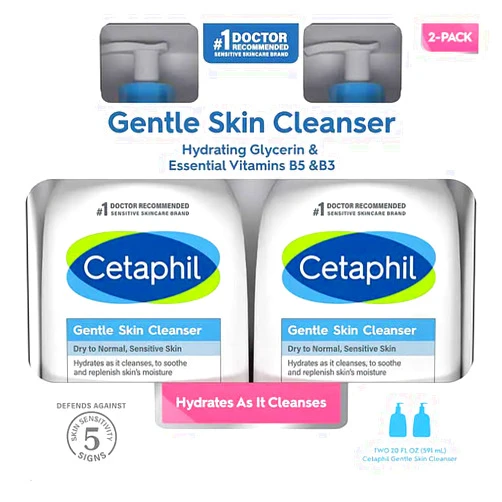 Fiico Cetaphi Gentle Skin Cleanser - 2/20 oz. pumps