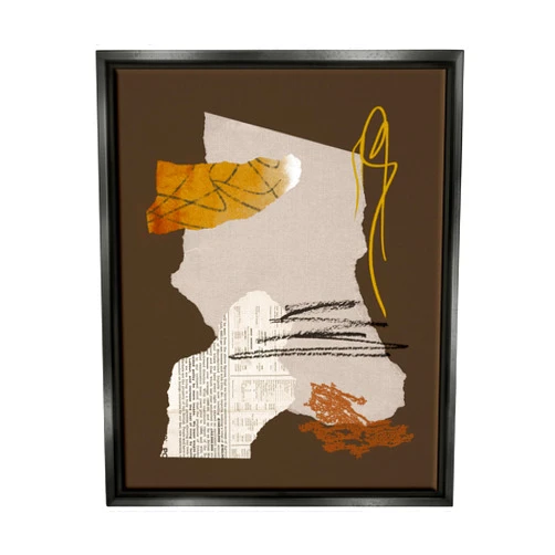 Stupell Industries Modern Collaged Shapes Abstract Layered Scribble Lines, Design by Melissa Wang