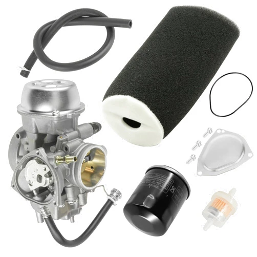 Caltric Carburetor with Air and Oil Filter Compatible with Yamaha Grizzly 660 YFM660 4x4 2002-2006 5KM-14901-00-00 5KM-14901-10-00 2C6-14901-00-00