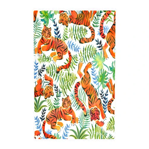 YETTASBIN Vintage Tigers Kitchen Dish Towel 4 Pack, Soft Absorbent Dishcloths Reusable Hand Towel Washable Tea Towels for Home Kitchen Bar Table Decor, 28 x 18 Inch