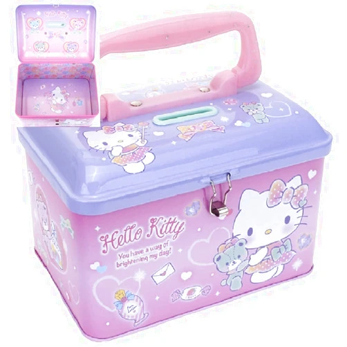 Kitty Kawaii Kitty Cat Money Coin Bank Kids Saving Box Case with Lock