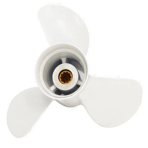 DLNIG 9 7/8×9-F Boat Propeller for Yamaha - for Yamaha Outboard Engines 20HP 25HP 30HP F25 Replace 664-45941-01-EL,10 Spline Tooth - Aluminum Outboard Propeller