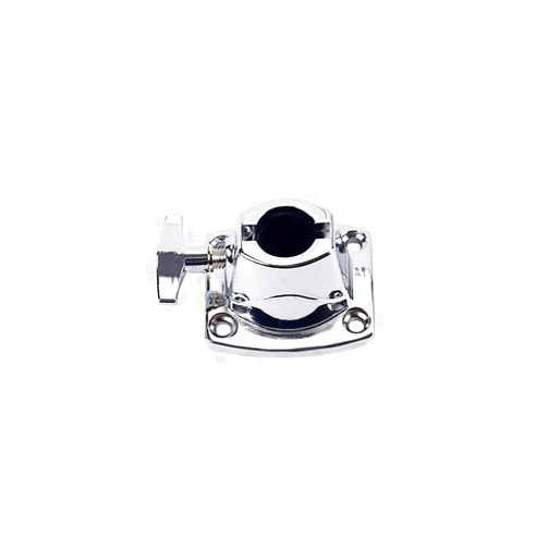 Alnicov Drum Kit Holder Base Plate Tom Cymbal Holder Clamp Musical Instrument Parts Zinc Alloy Universal Clamp Mounts Rack Bar,Chrome