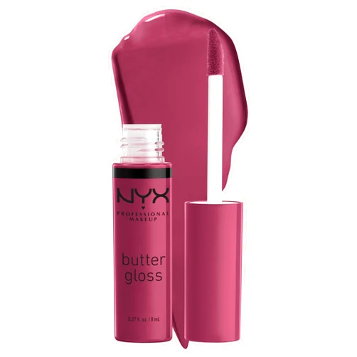 NYX PROFESSIONAL MAKEUP Butter Gloss, Non-Sticky Lip Gloss - Cranberry Pie (Mauve Purple)