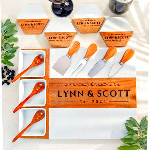 Craft corner house Personalized Charcuterie Board - Large Cheese Board for Wedding and Anniversary, New Home, House, Bridal Shower, Birthday Gifts for Women Customizable Wooden Serving Platter, Mother, Gift for Mom