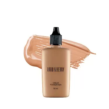Lord&Berry Lord & Berry CREAM FOUNDATION Fluid Foundation, Long Lasting Waterproof Coverage Foundation Enriched With Vitamin E and Argon Oil Ivory