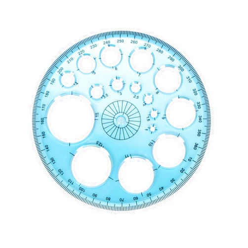 Acooruiteng Circle Template Circle Round Stencil Templates for Drawing Professional Circle Ruler Multi Function Drawing Aid Tool Large and Small Size Suit for Studying Designing Office