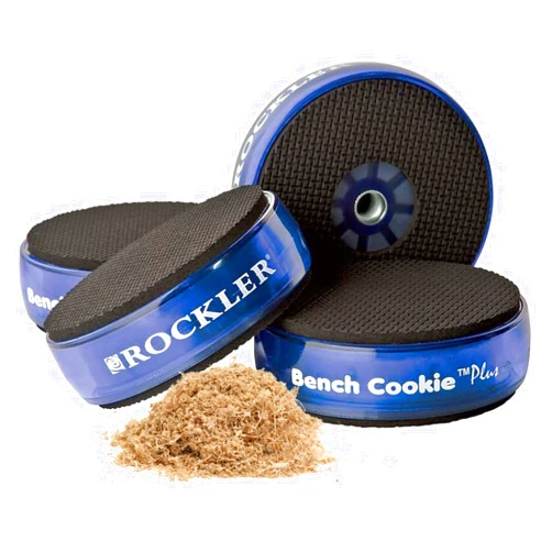 Rockler Work Bench Cookies Plus Work Grippers (4 Pack) – Rockler Bench Cookies Protect Workpiece from Scratches and Benchtop Debris - Woodworking Kit for Most Average-Sized Panels