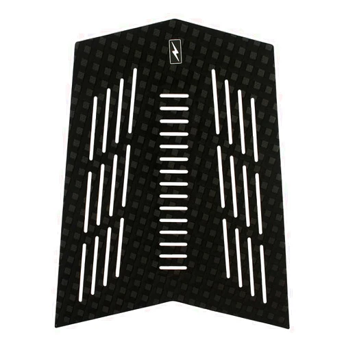Zap Skim'ers Zap Skimboards - Vader Front Traction Pad with Integrated Arch Bar for Skimboards (Black) - Super Sticky 3M Adhesive with Diamond Groove Pattern and Infused Dimples