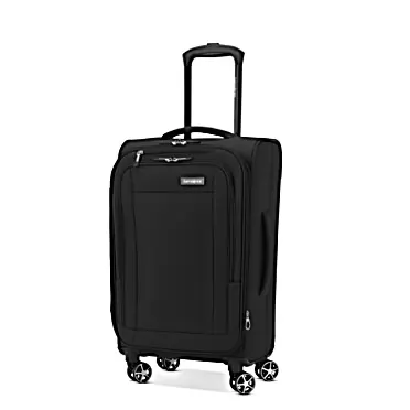 Samsonite Saire LTE Softside Expandable Luggage Wheels, Black, Carry On Spinner Carry On Spinner Black