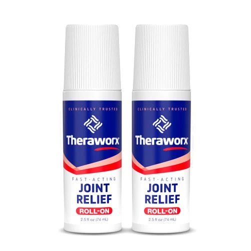 Theraworx Fast-Acting Joint Relief Roll-On Joint Discomfort & Inflammation Relief - 2.5 Oz - 2 Count