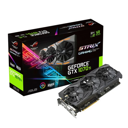 ASUS ROG Strix GeForce GTX 1070 Ti 8GB GDDR5 Advanced Edition VR Ready DP HDMI DVI Gaming Graphics Card (ROG-STRIX-GTX1070TI-A8G-GAMING) (Renewed)