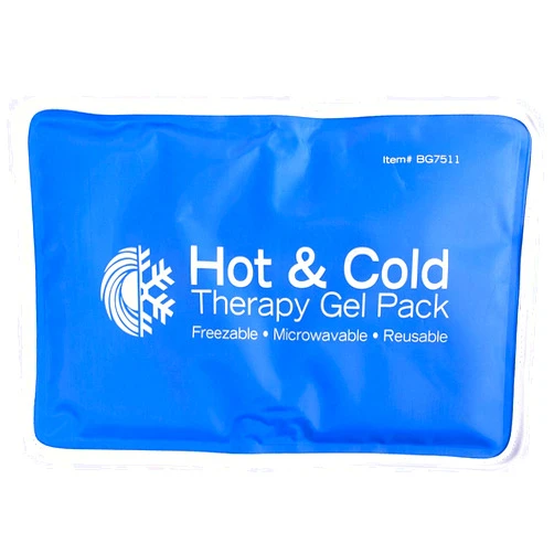 Roscoe Medical Roscoe Reusable Hot and Cold Pack – Pack for Knee, Shoulder, Back, Injuries - Microwave Heating Pad, 7.5 x 11 Inches, Blue