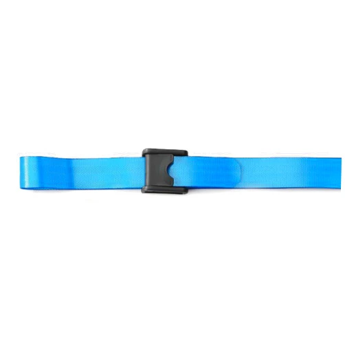Posey 6546BL Premium EZ Clean Gait Belt with Spring-Loaded Buckle, Blue, 80