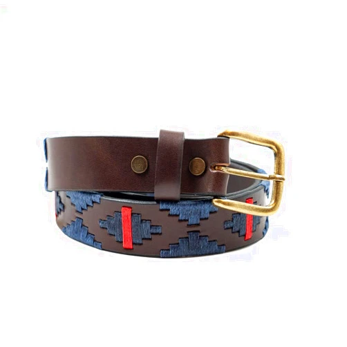 GauchoLife Interchangeable Hand-Stitched Polo Belt - Crafted from full-grain bridle leather