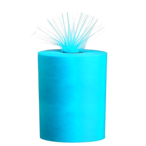 Miegecha Tulle Rolls 6” by 100 Yards (300 feet) Tulle Roll Spool Fabric for DIY Tutu Skirts Wedding Baby Shower Crafts Decorations Party Supplies (Peacock Blue)