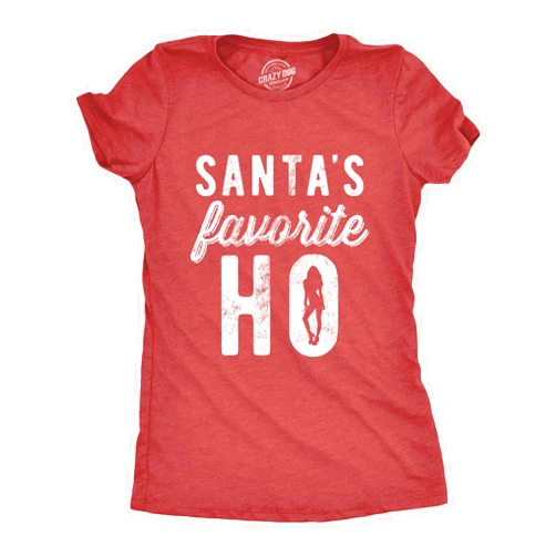Crazy Dog T-Shirts Crazy Dog Womens T Shirts Funny Sarcastic Humor Christmas Tees for Holiday Parties