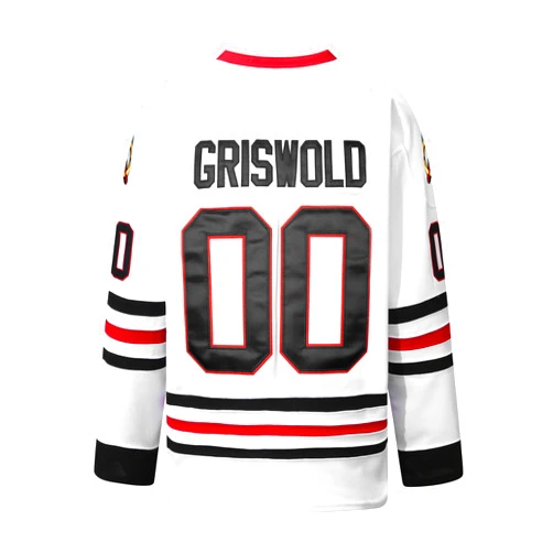 Fonxon Clark Griswold #00 X-Mas Movie Hockey Jersey Stitched Letters Numbers for He Husband Father Size S-XXXL