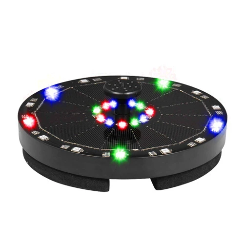 Topaty Solar Fountain Pump Bird Bath Pump, 3.5W Solar Fountain Pump 21 LED Lights, Free Standing Solar Powered Fountain for Bird Bath Garden Pond Pool Outdoor Fish Tank