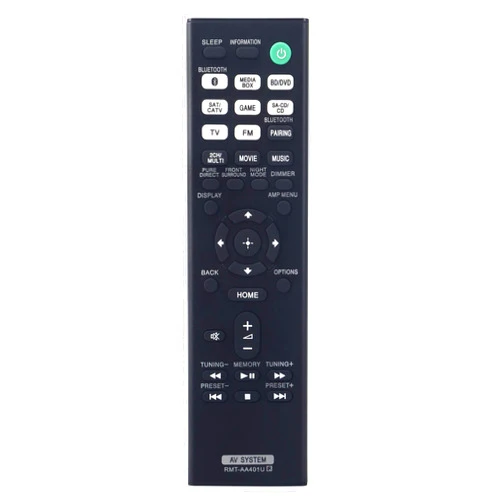 VINABTY RMT-AA401U Replaced Remote fit for Sony Home Theater AV Receiver STR-DH401U STR-DH590 STR-DH790 1-493-370-11