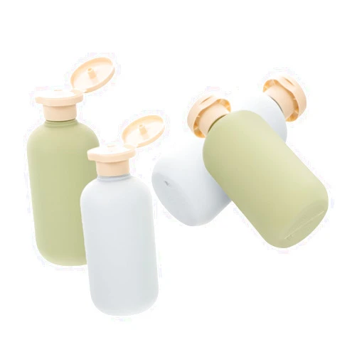FRCOLOR 4pcs 200ml Travel Bottles Set Refillable Shampoo and Conditioner Dispenser Squeezable Toiletry Containers Avocado and Colors for Travel and On The Go Use