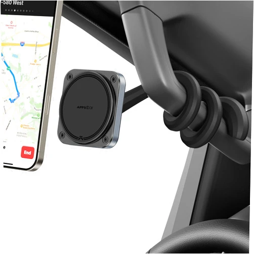APPS2Car Magnetic Car Truck Pickup Grab Handle Phone Mount Holder Compatible with MagSafe iPhone 12-16 Fits A Pillar/Center Console Handle Bars for F150 Expedition Ram 1500 Jeep Wrangler JL Silverado