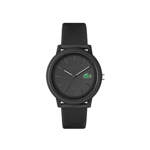 Lacoste 12.12 Men's TR90 Case Quartz Watch with Black Rubber Strap (Model: 2011171)