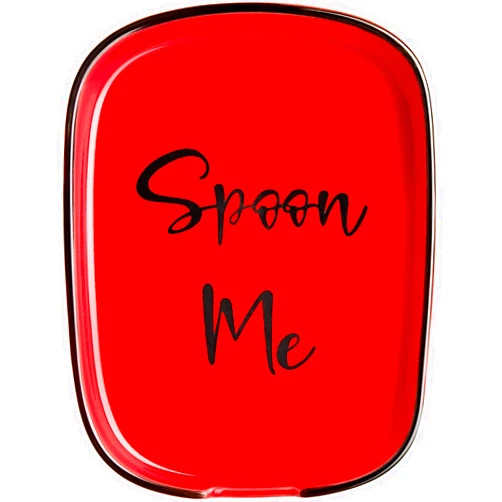 DAYYET Ceramic Spoon Rest for Stove Top, DAYYET Large Spoon Holder, Spoon Rest for Kitchen Counter, Heat-Resistant Cooking Utensil Rest, Red Kitchen Decor and Accessories
