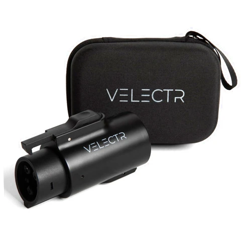 Velectr Tesla to J1772 Adapter - Max 80 Amp & 250V Compatible with Tesla Wall Charger, Tesla Home Charger or Tesla Mobile Charger. The Perfect NACs to J1772 Adapter